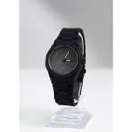 Bayce Home Modern Tasarımlı Silikon Kordon Unisex Quartz Saat - Siyah - Siyah