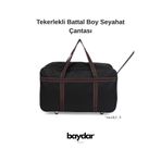 baydar Tekerlekli Büyük Boy Seyahat Çantası – 4 Boy Seçeneği (S-M-L-XL)–Su Geçirmez, Sert Taban