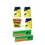 Bayer Fare Ve Sıçan Ilaçlama Seti 6 Ürün/racumin3,tibtrap2,rat's Pasta 1 Adet Zehirli Tahıl ve Buğday ve Yapışkan