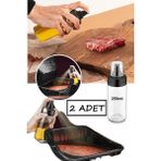 Bayev 2 Adet Cam Şişe Sprey Yağdanlık Sirkelik - 250 Ml Airfryer Pişirme Öncesi Sprey Yağlık