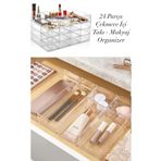 Bayev 24 Parça Takı Ve Makyaj Malzemesi Düzenleyici Set (4 X Lv 216 ) Modüler Çekmece Içi Organizer Kutu