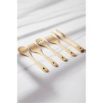 Bayev 5 Parça Bambu Servis Ve Spatula Seti - Bambu Mutfak Seti 30 Cm Kaşık Maşa Sunum Seti