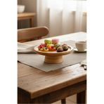 Bayev Bambu 15 Cm Yuvarlak Ayaklı Sunumluk 700721 - Ahşap Servis Sunum Tabağı