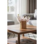 Bayev Favorite 9133 Rattan Yuvarlak Saksılık Kaşıklık Hasır Dekor Sepeti Kaşık Düzenleyici Organizer
