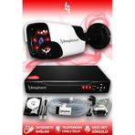 BAYICAM 1 Kameralı Panda 1 Dış Kamera Set 2 TB HDD Full HD Gece Görüşlü Güvenlik Kamerası Sistemi