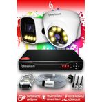 Bayicam 2 Kameralı Ultra 1 İç Kamera Set HDD'siz 5 MP 2K Net Renkli Gece Görüşlü Güvenlik Kamerası Sistemi