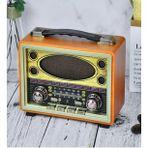 Bayındır Elektronik M-2027BT Taşınabilir Eskitme Radyo Fm Am Sw USB Tf Aux Destekli Vintage Bluetooth Hoparlör - Açık Kahverengi