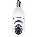 BAYINDIRELEKTRONİK 360 Ptz Ip Kamera Gece Görüş Kablosuz Bebek Güvenlik Akıllı Ampul Wifi Kamera Ip36