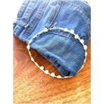 Baykuşca Kalp Sedef Taşlı Kolye Choker Kolye