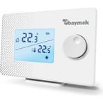 Baymak Kablosuz Oda Termostatı - 0,5°C Hassasiyet, Mekanik Kontrol, Logi S, Dijital Ekran ve On/Off Kontrol