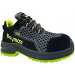 Baymax BX-12 Golden S1 Bağcıklı Çelik Burunlu Yazlık Siyah Yeşil İş Güvenlik Ayakkabısı