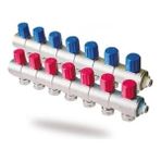 Baypa 7 Ağızlı Kendinden Vanalı Kollektör 16*2 cm - 35 cm - Krom