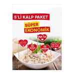 Bayrak Kürdan 15 Cm, 50 Adet - 5 Farklı Kalp Model Süper Ekonomik Pasta Yemek Kürdanları