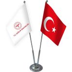 Bayrak Online İkili T.C Sağlık Bakanlığı Masa Bayrağı Takımı