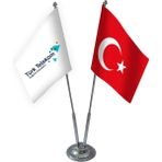 Bayrak Online Ikili Türk Telekom Masa Bayrağı Takımı