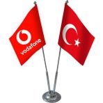 Bayrak Online Ikili Vodafone Masa Bayrağı Takımı
