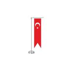 Bayrak Online L Kırlangıç Türk Masa Bayrağı Direkli Takım