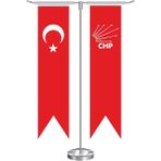 Bayrak Online T Kırlangıç Chp Masa Bayrağı Takımı