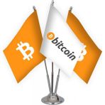 Bayrak Online Üçlü Bitcoin Masa Bayrağı Takımı