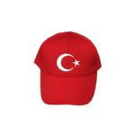 Bayrak Şapka Ay Yıldızlı Şapka Arkası Cırtlı Nakışlı Ürün