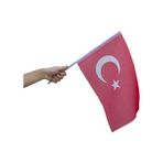 Bayrak Sopalı Bez Bayrak Küçük Boy Raşel Kumaş - 1 Adet