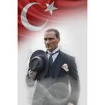 Bayrak Türk Atatürk Posteri 200X300 cm