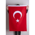Bayrak Türk Bayağı 100X150 cm Alpaka Kumaş Yüksek Kalite Fabrikasyon Baskı -Klaın Plastik Öz - Standart
