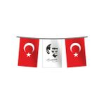 BAYRAKAL Dizili Türk Bayrağı ve Atatürk Resmi