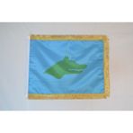 Bayrakal Göktürk Bayrağı Çift Kat Saten Simli 50x75cm.