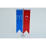 Bayrakal Kayı Boyu ve Türk Bayrağı Kırlangıç Masa Bayrak Takımı