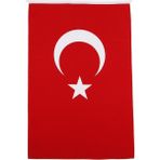 BAYRAKAL Türk Bayrağı 80 x 120 cm Alpaka Kumaş Tekstil Ürün Dış Hava Koşullarına Dayanıklı