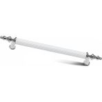 Bayraktar Yıldız Mobilya Dolap Çekmece Kulp Beyaz Krom - 192 mm