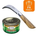 Bayram Aşı Bıçağı 22 Cm + Aşı Macunu Ceviz Aşısı ( 2li Paket)