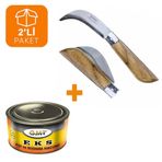 Bayram Aşı Bıçağı 22 cm No: 3 + GMT Aşı Macunu (2'Li Paket)