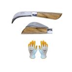 Bayram Aşı Bıçağı Çakısı 22 Cm No:3 + Eldiven