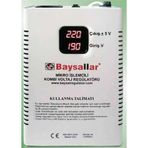 Baysallar 500 Va Mikro İşlemcili Kombi Voltaj Regülatörü