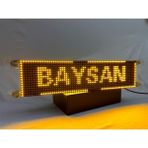 Baysan 16X64CM Sarı Güzergah LED Tabela Çakmaklık Girişli - Turuncu