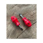 Baytec Mini Yıldız Tornavida PH2*30MM Mini Düz Tornavida 2li - 10CM - Kırmızı