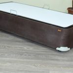 Baza 17503 Tay Tüy Kahverengi Silin Kumaş Model Metal Çelik Fırın Boya 90*190 El Yapım