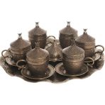 Bazaar 4 Osmanlı Şehzade Nescafe Fincan Seti 6 Kişilik Antik Sarı