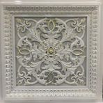 Bazaar Avm 60X60 cm Asma Tavan Uyumlu LED Döşenebilir Avangarde Tavan Paneli - Beyaz - Altın