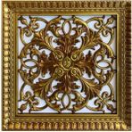Bazaar Avm 60X60 cm Asma Tavan Uyumlu LED Döşenebilir Avangarde Tavan Paneli - Kahverengi - Altın