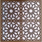 Bazaar Avm 60X60 cm Asma Tavan Uyumlu LED Döşenebilir Selçuk Model Tavan Paneli - Kahverengi