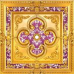 Bazaar Avm 90X90 Kare Altın Renk Saray Tavan Göbek