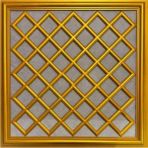 Bazaar Avm Asma Tavan Uyumlu LED Döşenebilir 60X60 cm Tavan Paneli- Altın Renk