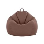 Bazaar Tatami Bean Bag Cover Lazy Sofa Cover Brown Cloth Cover No Filling 90 * 110 (Film)