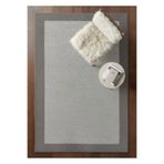 Bazaarforum Lüks Sisal Makine Dokuması 8mm Dokuma Tabanlı Mutfak Balkon Halısı, Vizon-Gri, 80 x 150