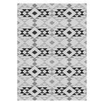 Bazaarforum Pamuk Dokuma Taban Kaymaz Tüy Dökmeyen İskandinav Halı Salon Halısı Mutfak Halısı Koridor Halısı, Siyah, 100 x 400cm, GR-349-16