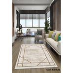 Bazaarforum Pamuk Dokuma Taban Kaymaz Tüy Dökmeyen Klasik Halı Salon Halısı Mutfak Halısı Koridor Halısı, Kahverengi, 80 x 400cm, KM-630-8