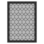 Bazaarforum Pamuk Dokuma Taban Kaymaz Tüy Dökmeyen Sisal Desenli Halı Salon Halısı Mutfak Halısı Koridor Halısı, Siyah, 80 x 250cm, SSB-54-5